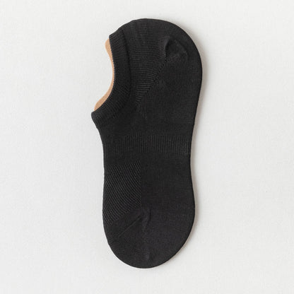 Silicone Anti Slip Ankle Socks(8 Pairs) - Black - EU39-44(US6-10) - image 5