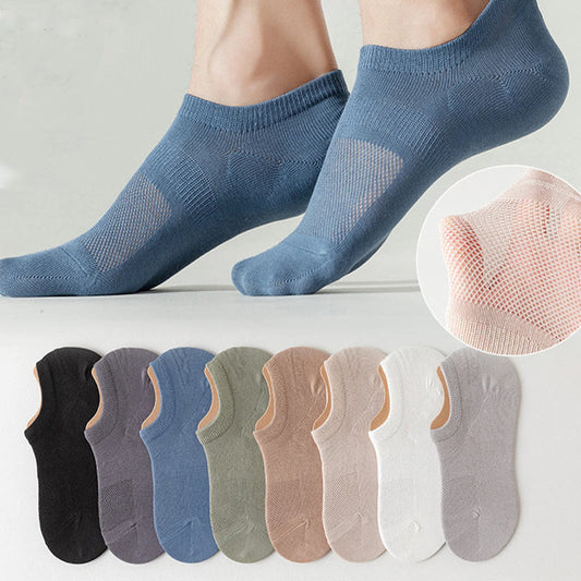 Silicone Anti Slip Ankle Socks(8 Pairs) - Multicolor - EU39-44(US6-10) - image 0