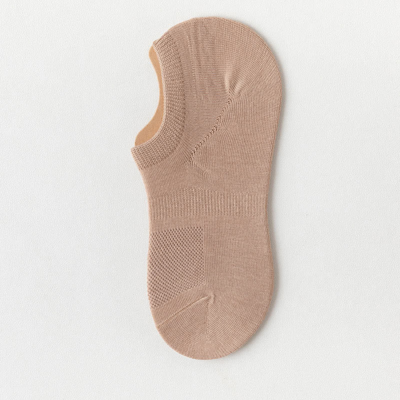 Silicone Anti Slip Ankle Socks(8 Pairs) - Coffee - EU39-44(US6-10) - image 10