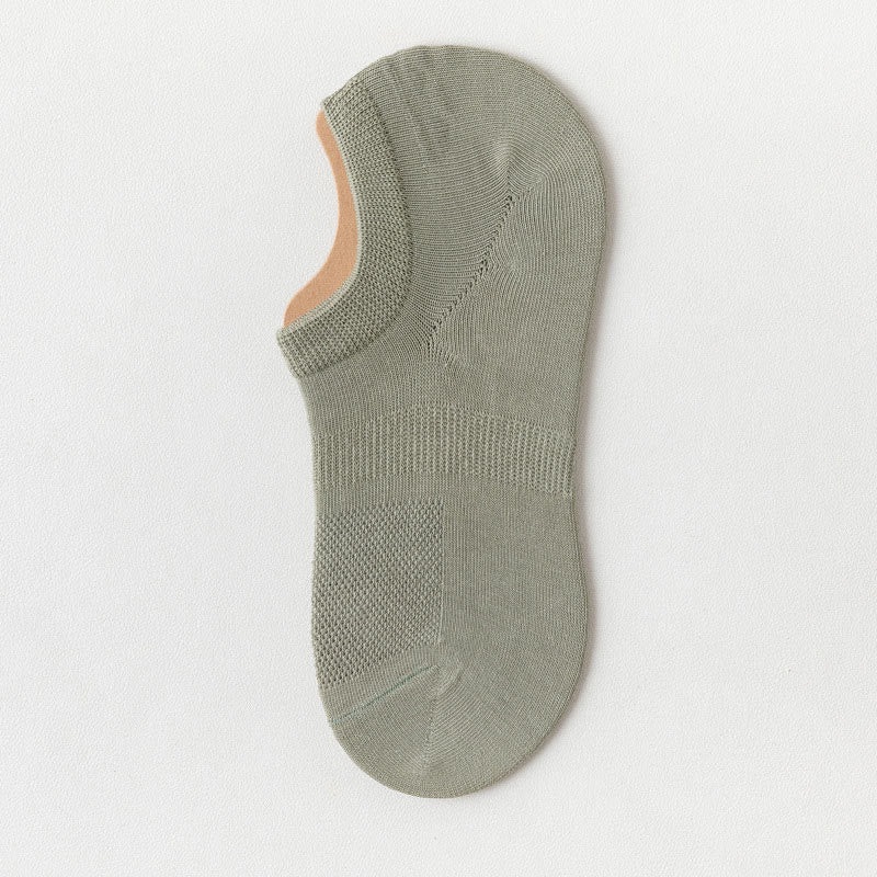 Silicone Anti Slip Ankle Socks(8 Pairs) - Green - EU39-44(US6-10) - image 11