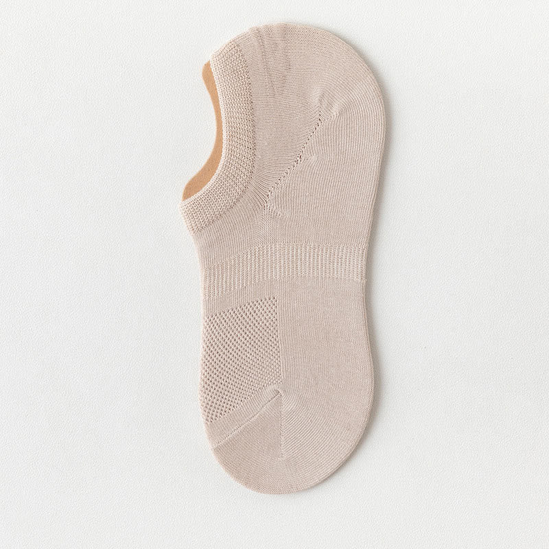 Silicone Anti Slip Ankle Socks(8 Pairs) - Apricot - EU39-44(US6-10) - image 8