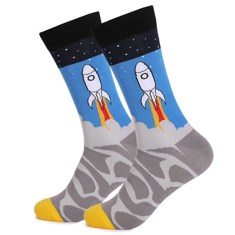 Astronaut Constellation Quarter Socks(4 Pairs) - image 6
