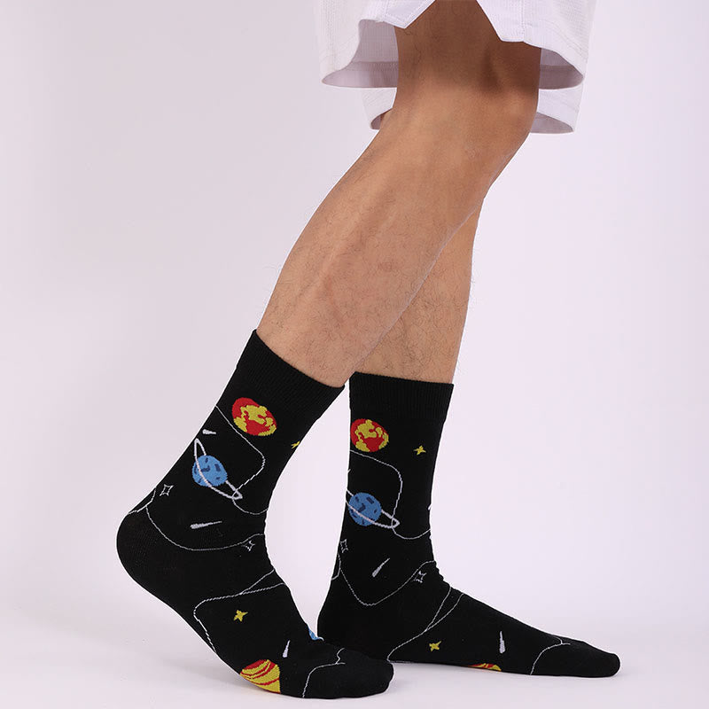 Astronaut Constellation Quarter Socks(4 Pairs) - image 4