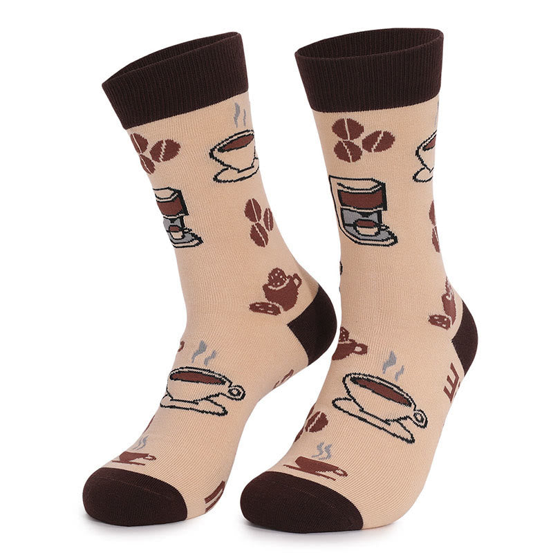 Cookies Coffee Quarter Socks(4 Pairs) - image 3