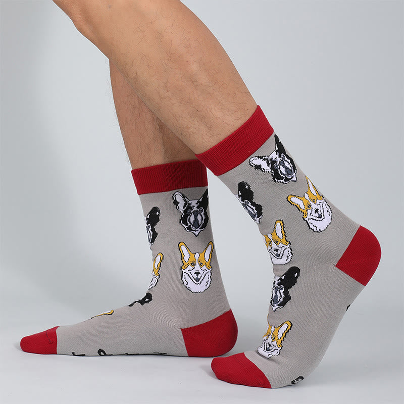 Plus Size Glasses Cat Quarter Socks(5 Pairs) - image 4