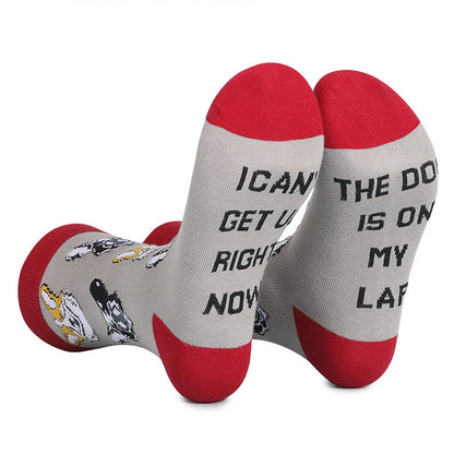 Plus Size Glasses Cat Quarter Socks(5 Pairs) - image 12