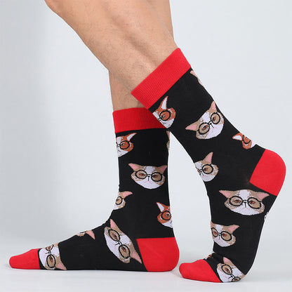 Glasses Cat Quarter Socks(5 Pairs) - image 2