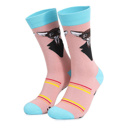 Plus Size Glasses Cat Quarter Socks(5 Pairs) - image 13