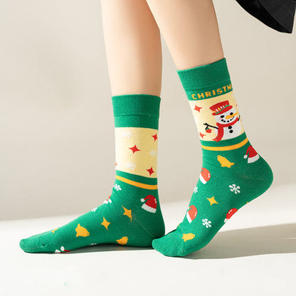 Plus Size Green Christmas Quarter Socks(3 Pairs) - image 4