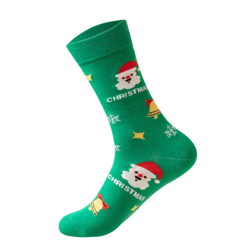 Plus Size Green Christmas Quarter Socks(3 Pairs) - image 12