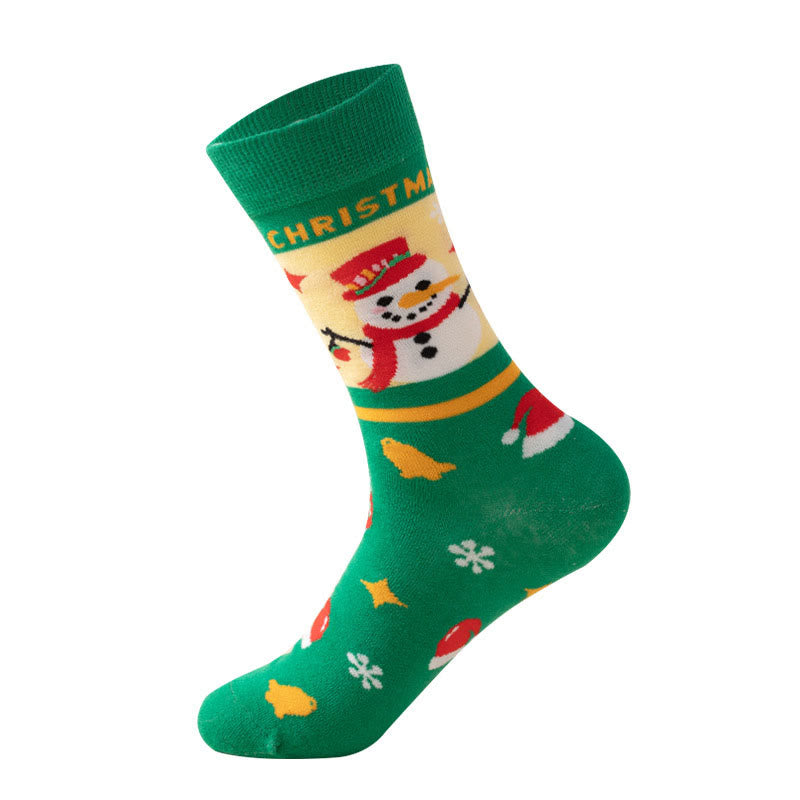 Plus Size Green Christmas Quarter Socks(3 Pairs) - image 10