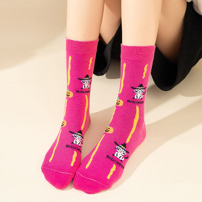 Plus Size Pink Cat Quarter Socks(3 Pairs) - image 6