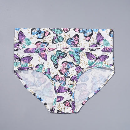 Butterfly Printed High Waist Brief(4 Packs) - image 1