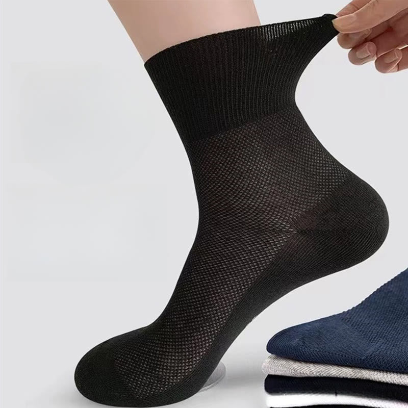Elegant Solid Color Quarter Socks(8 Pairs) - Black - EU38-50(US5-15) - image 8