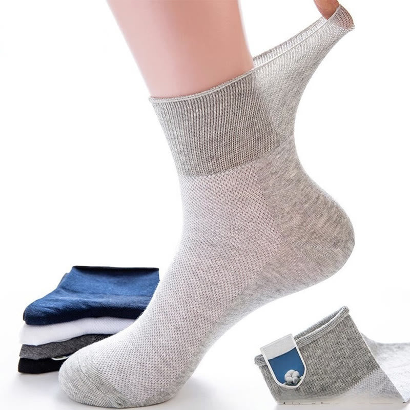 Elegant Solid Color Quarter Socks(8 Pairs) - Light Gray - EU38-50(US5-15) - image 9