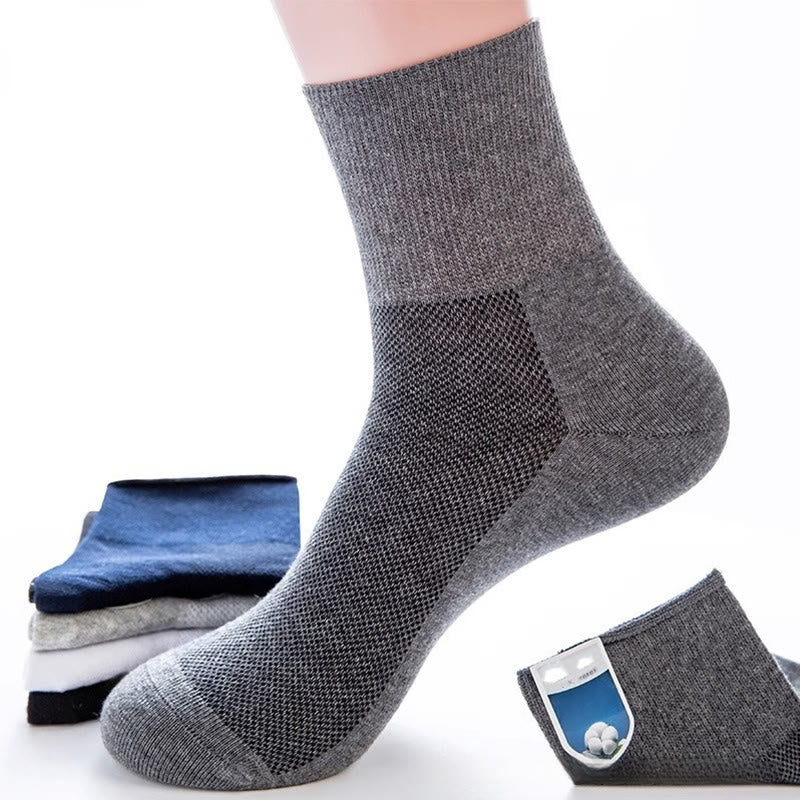 Elegant Solid Color Quarter Socks(8 Pairs) - Dark Grey - EU38-50(US5-15) - image 10