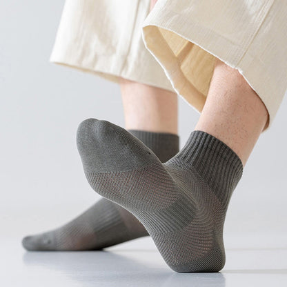 Summer Solid Color Ankle Socks(5 Pairs) - image 2