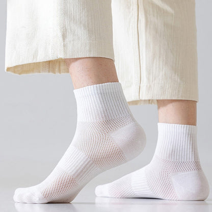 Summer Solid Color Ankle Socks(5 Pairs) - image 0