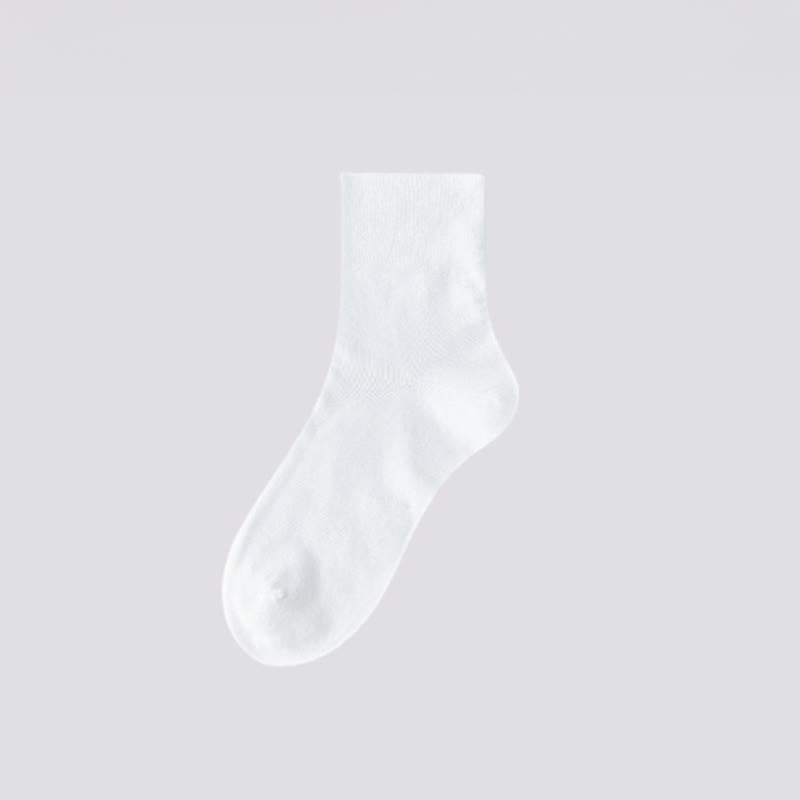 Loose Quarter Socks(8 Pairs) - White - EU38-50(US5-15) - image 8