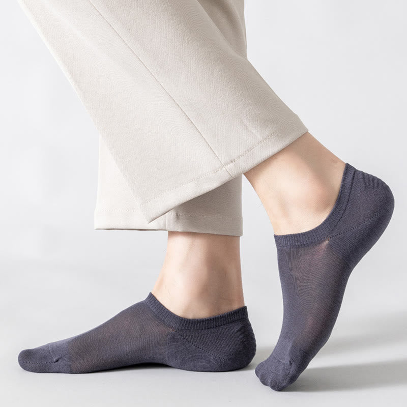 Plus Size Mesh Soft Cotton No Show Socks(5 Pairs)