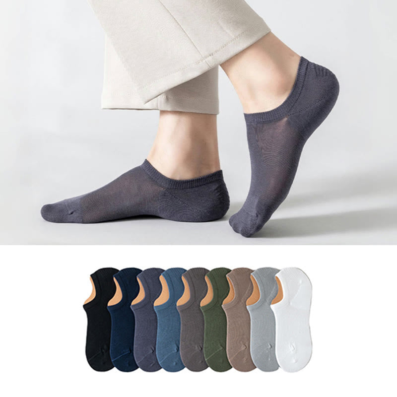 Plus Size Mesh Soft Cotton No Show Socks(5 Pairs)
