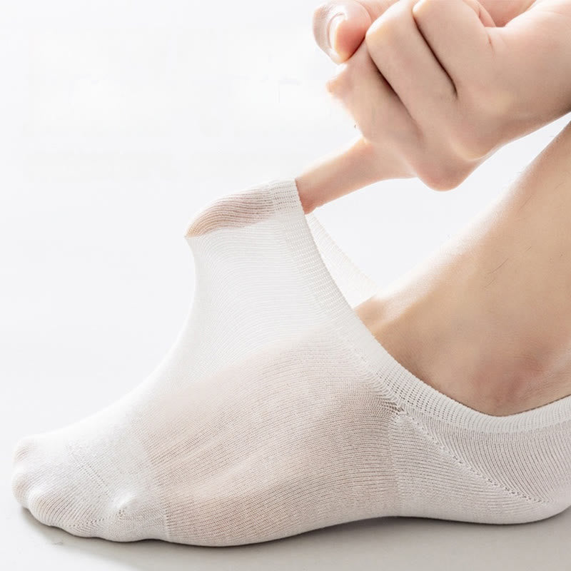 Plus Size Mesh Soft Cotton No Show Socks(5 Pairs)