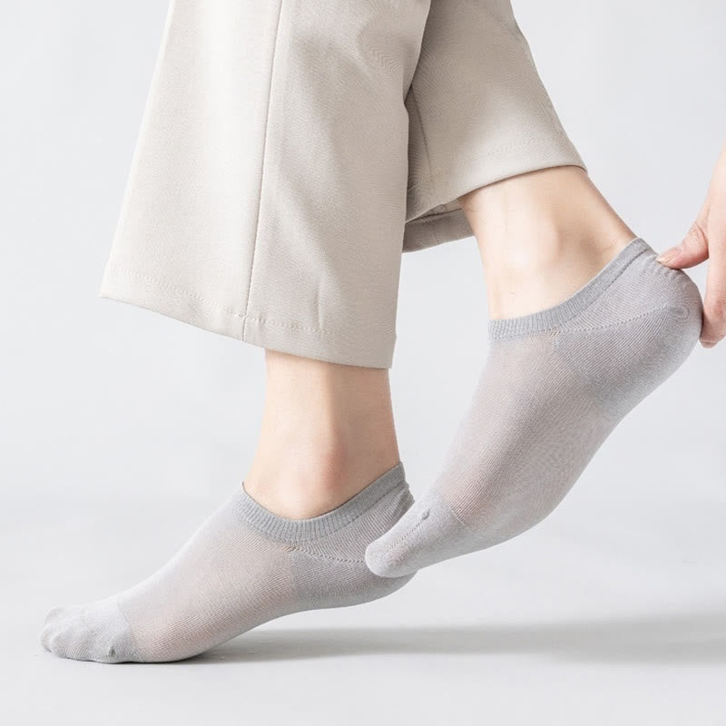 Plus Size Mesh Soft Cotton No Show Socks(5 Pairs)