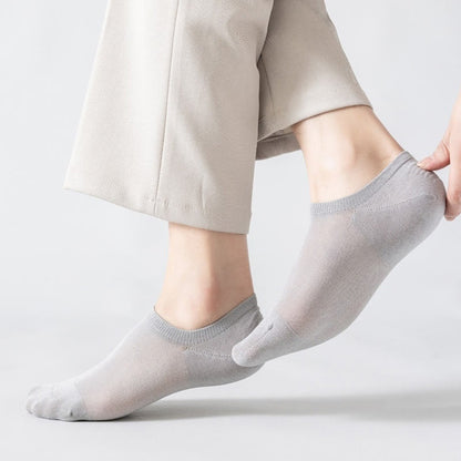 Plus Size Mesh Soft Cotton No Show Socks(5 Pairs)