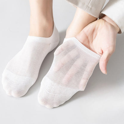 Mesh Soft Cotton No Show Socks(5 Pairs) - image 9