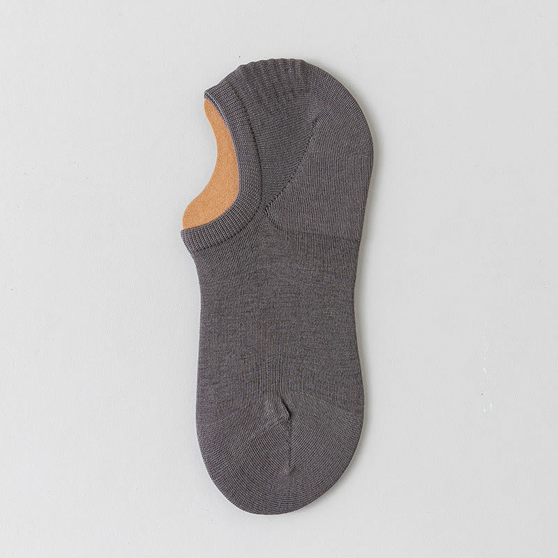 Mesh Soft Cotton No Show Socks(5 Pairs) - Dark Grey - EU39-45(US6-11) - image 15