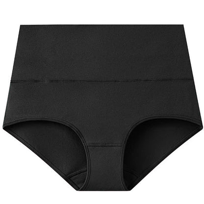 Solid Color Basic High Waist Brief(3 Packs) - Black - 5XL - image 13