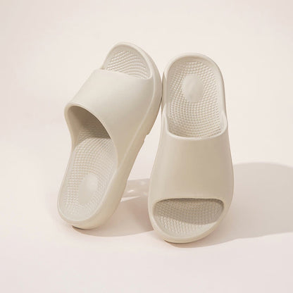 Solid Color Thick Sole Home EVA Slides