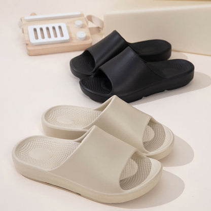 Solid Color Thick Sole Home EVA Slides - image 1
