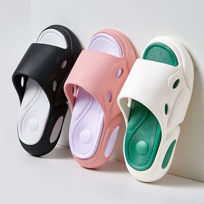 Color Block Arch Support Non-Slip Home Slides - image 0