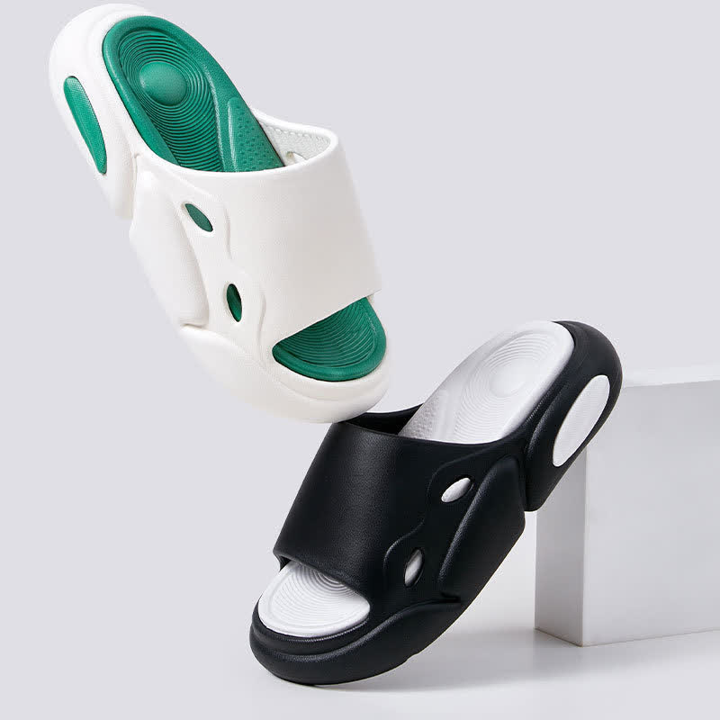 Color Block Arch Support Non-Slip Home Slides - image 2