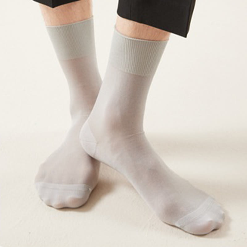 Plus Size Transparent Quarter Socks(5 Pairs)