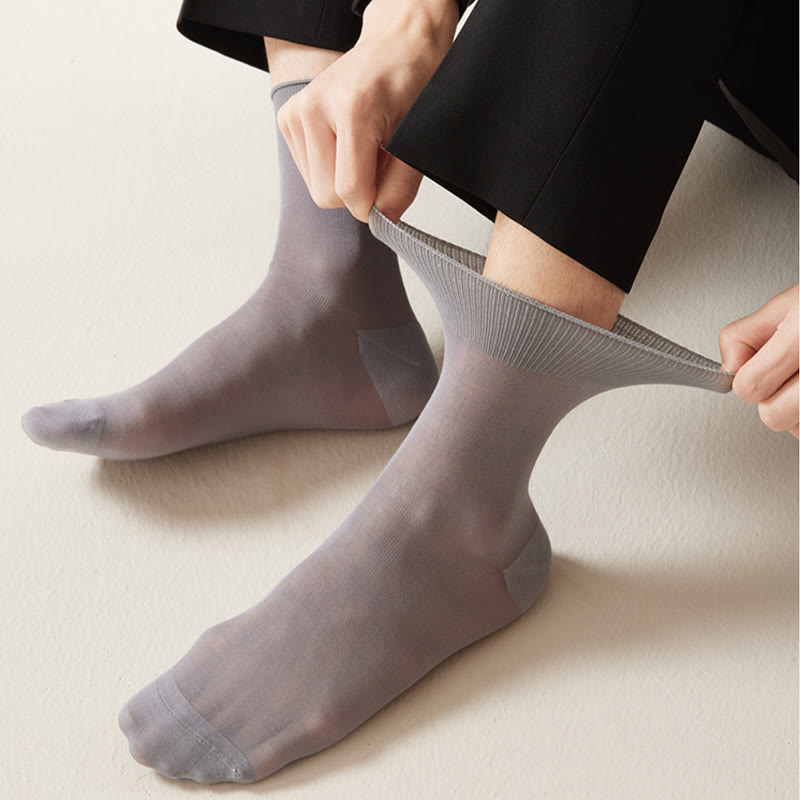 Plus Size Transparent Quarter Socks(5 Pairs)