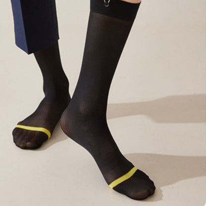 Ice Silk Business Style Crew Socks(4 Pairs) - image 6