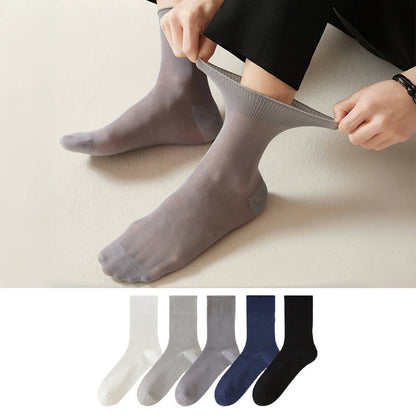 Transparent Quarter Socks(5 Pairs) - Multicolor - EU39-44(US6-10) - image 0