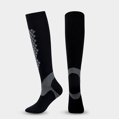 Diamond Lattice Sports Compression Socks(3 Pairs)
