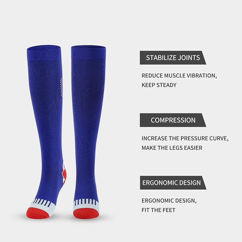 Honeycomb Color Matching Compression Socks(4 Pairs) - image 3