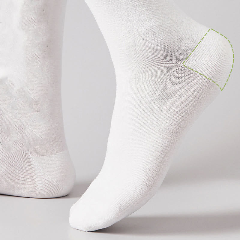 Plus Size Stylish Cotton Quarter Socks(5 Pairs)