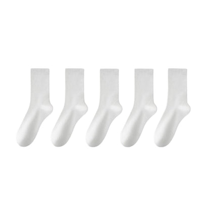 Plus Size Stylish Cotton Quarter Socks(5 Pairs)