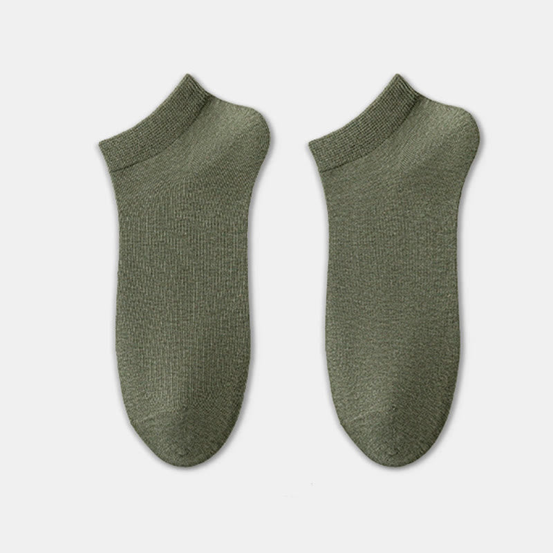 Seamless Process Ankle Socks(8 Pairs) - Dark Green - EU39-45(US6-11) - image 17