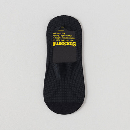 Plus Size Classic Waffle No Show Socks(6 Pairs)