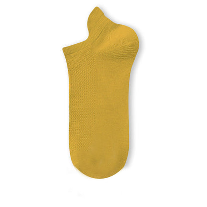 Lightweight Breathable Ankle Socks(5 Pairs) - Yellow - EU40-45(US7-11) - image 10