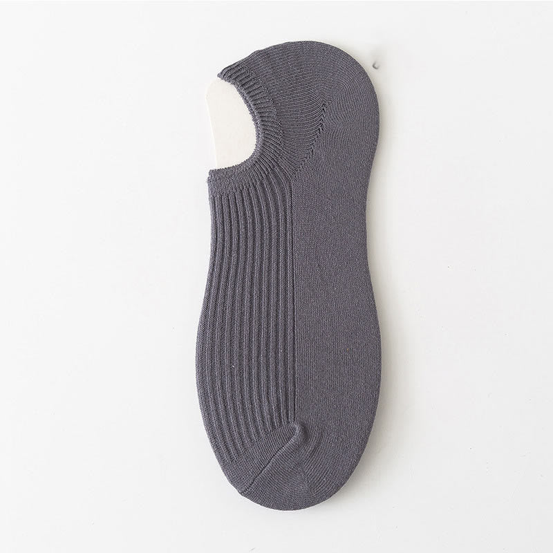 Simple Color Ankle Socks(9 Pairs) - Dark Grey - EU39-44(US6-10) - image 15