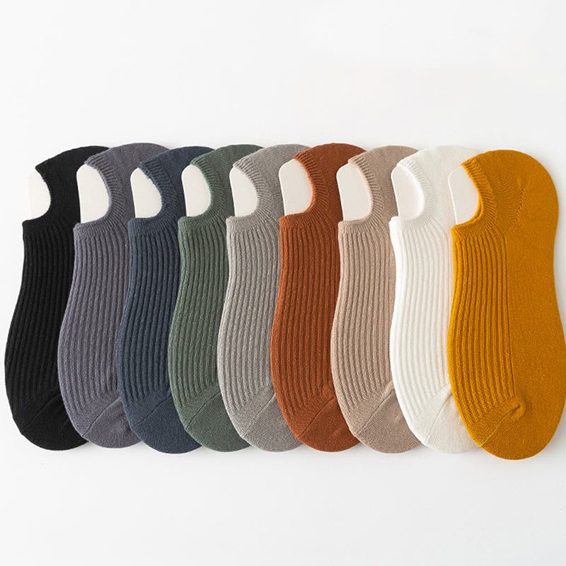 Simple Color Ankle Socks(9 Pairs) - Multicolor - EU39-44(US6-10) - image 10