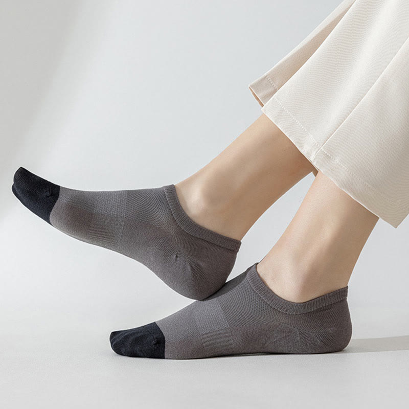 Classic Color Matching Ankle Socks(6 Pairs) - image 1