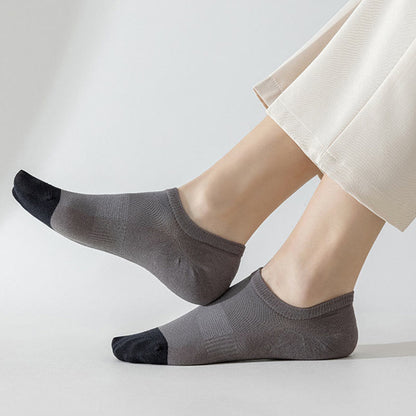 Classic Color Matching Ankle Socks(6 Pairs) - image 1